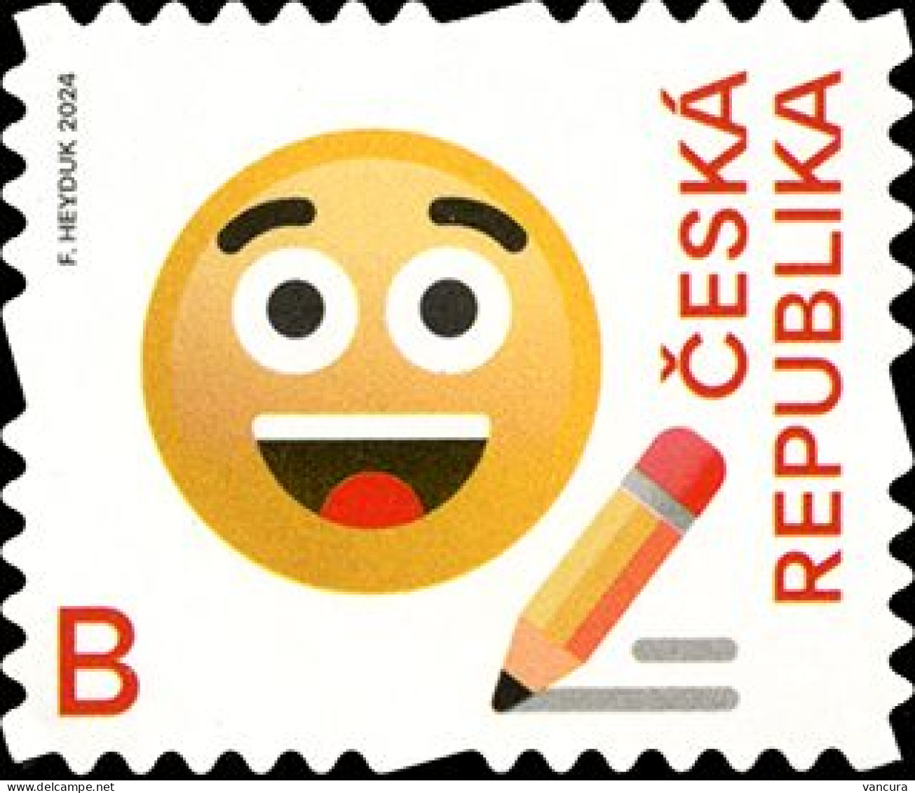 1264 - 8 Czech Republic Emojis 2024 - Unused Stamps