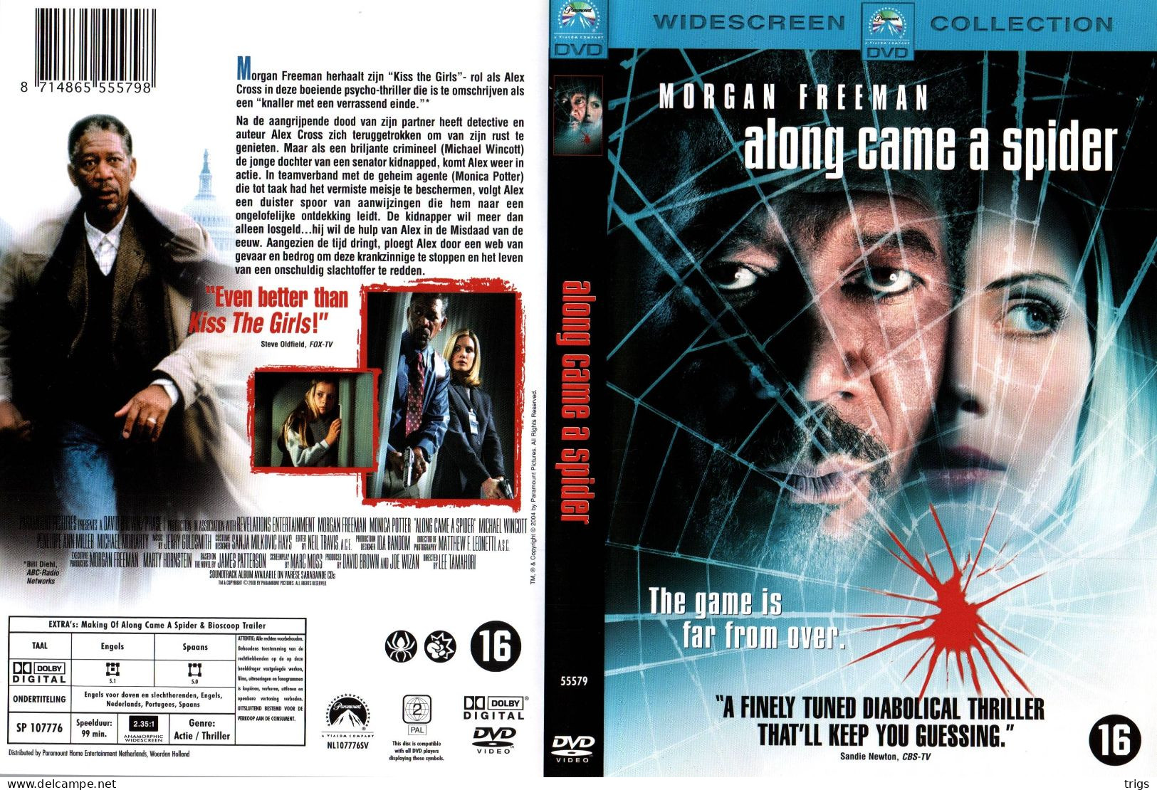 DVD - Along Came A Spider - Politie & Thriller