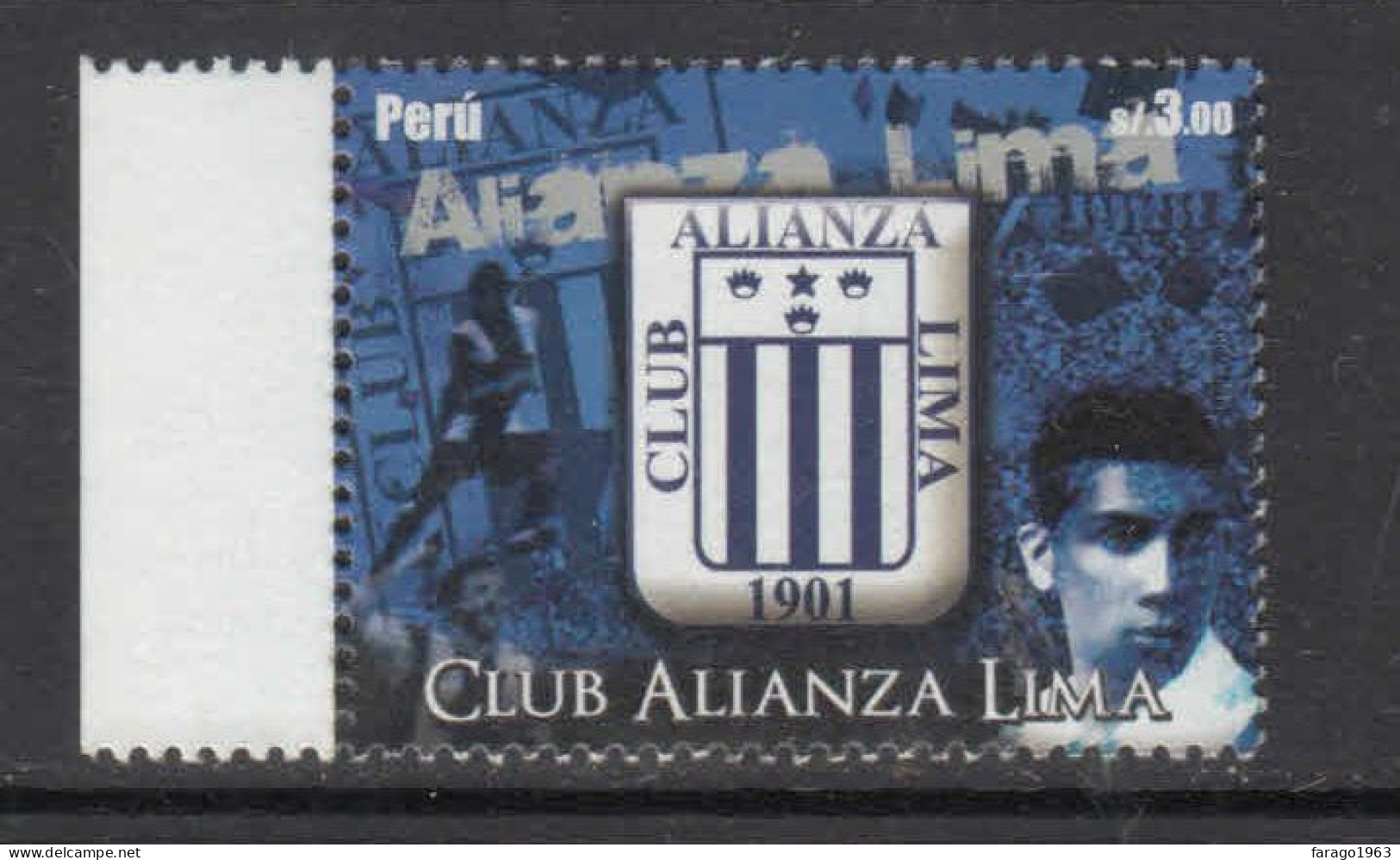 2010 Peru Allianza Football Club Complete Set Of 1 MNH - Pérou