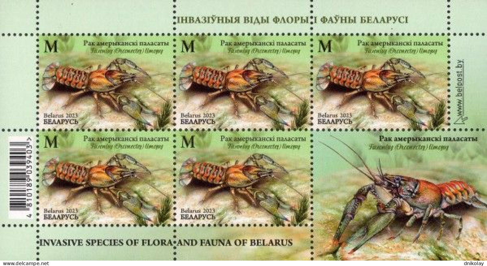 2023 1516 Belarus Invasive Species Of Flora And Fauna Of Belarus MNH - Belarus