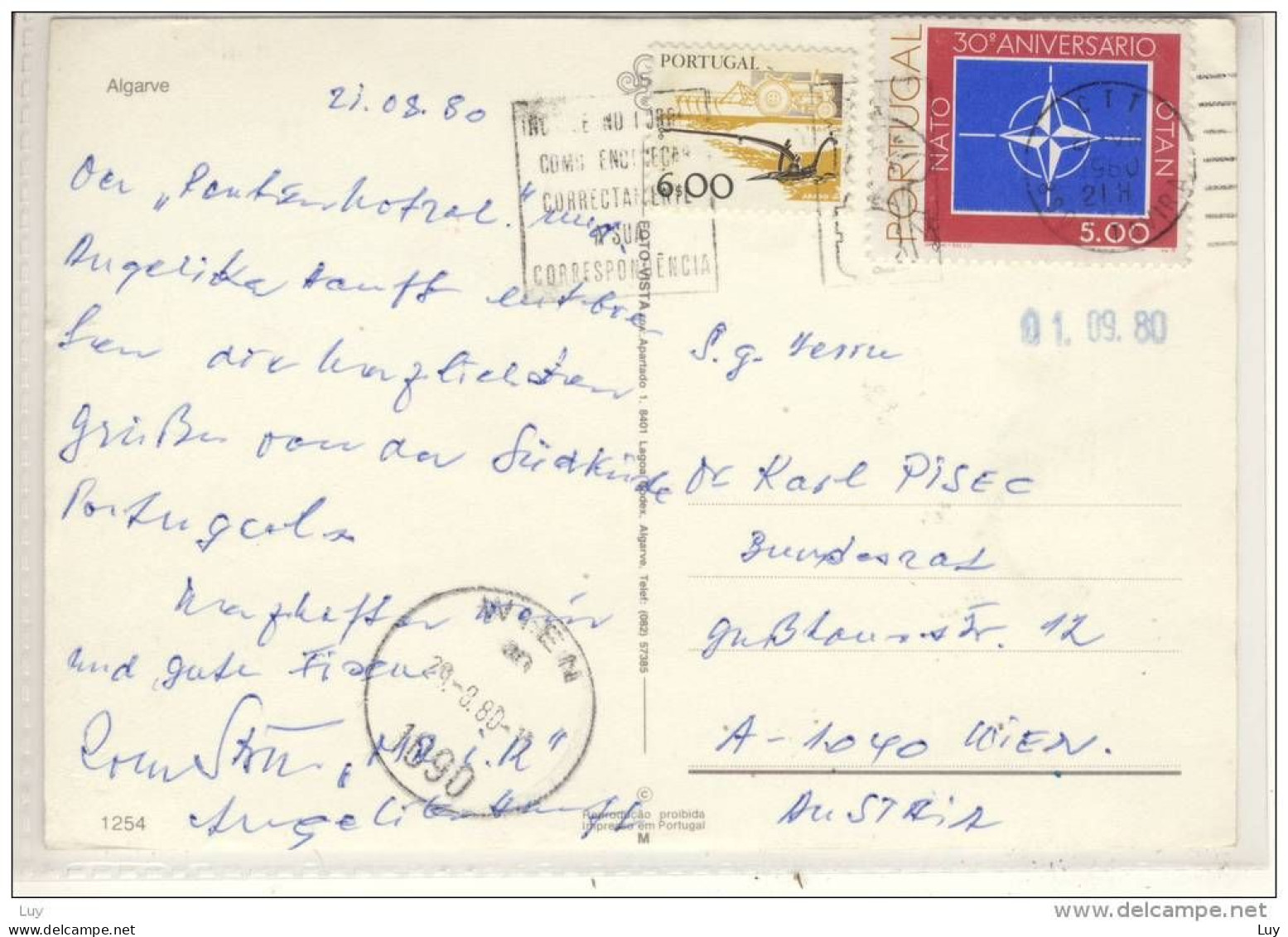 ALGARVE - Panorama;   Stamp:  NATO, Nice Stamp - Faro