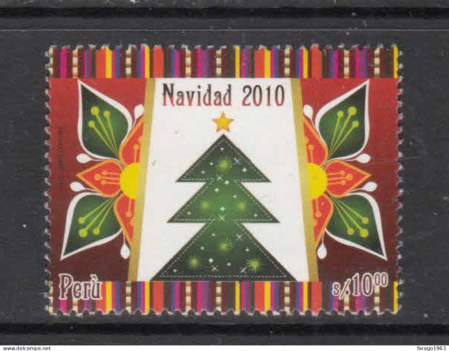 2010 Peru Navidad Christmas Noel Complete Set Of 1 MNH - Peru