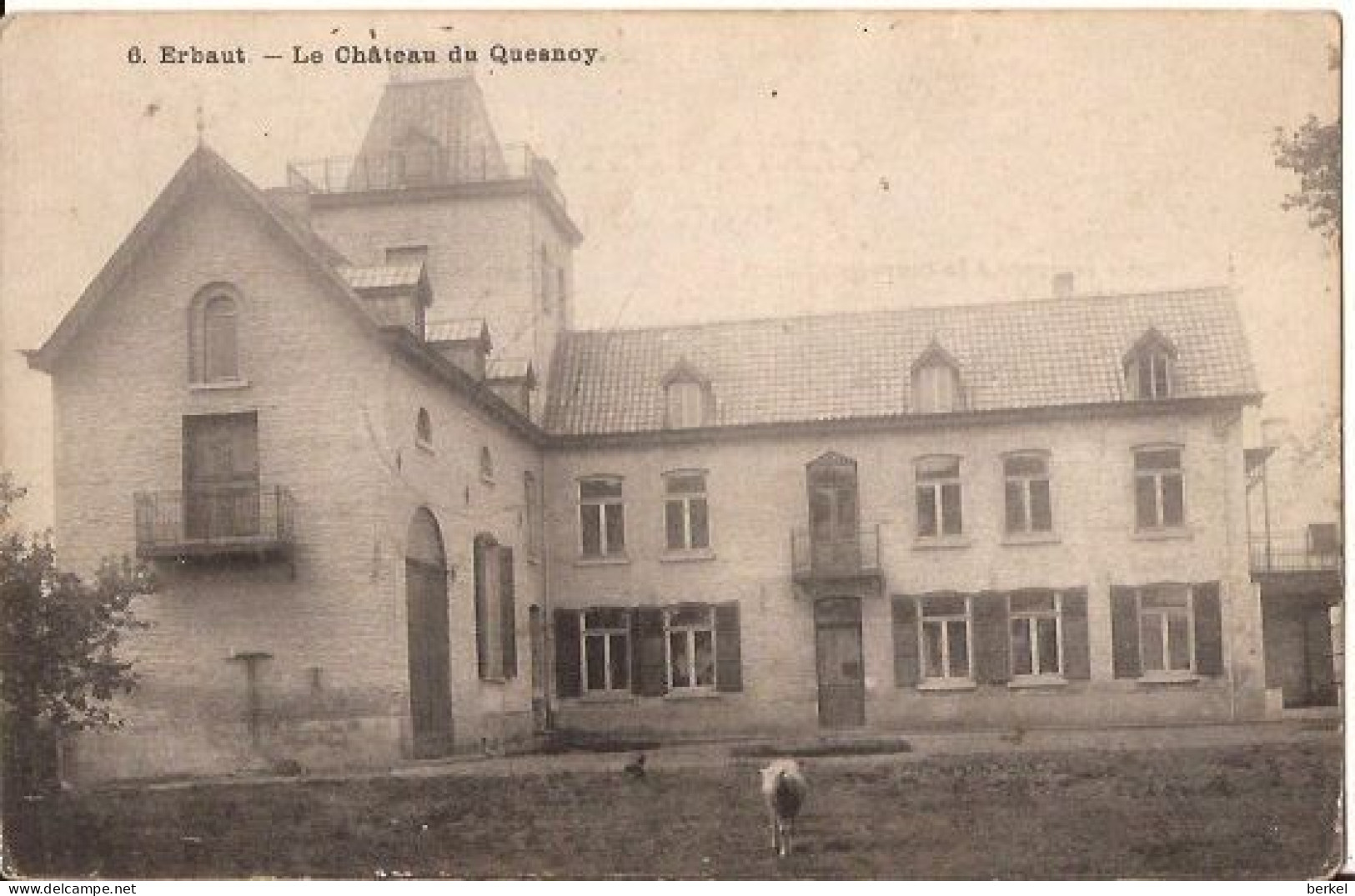 6 ERBAUT LENS  JURBEKE Le Château De Quesnoy Feldpost 22.9.1918 1346 /d1 - Lens