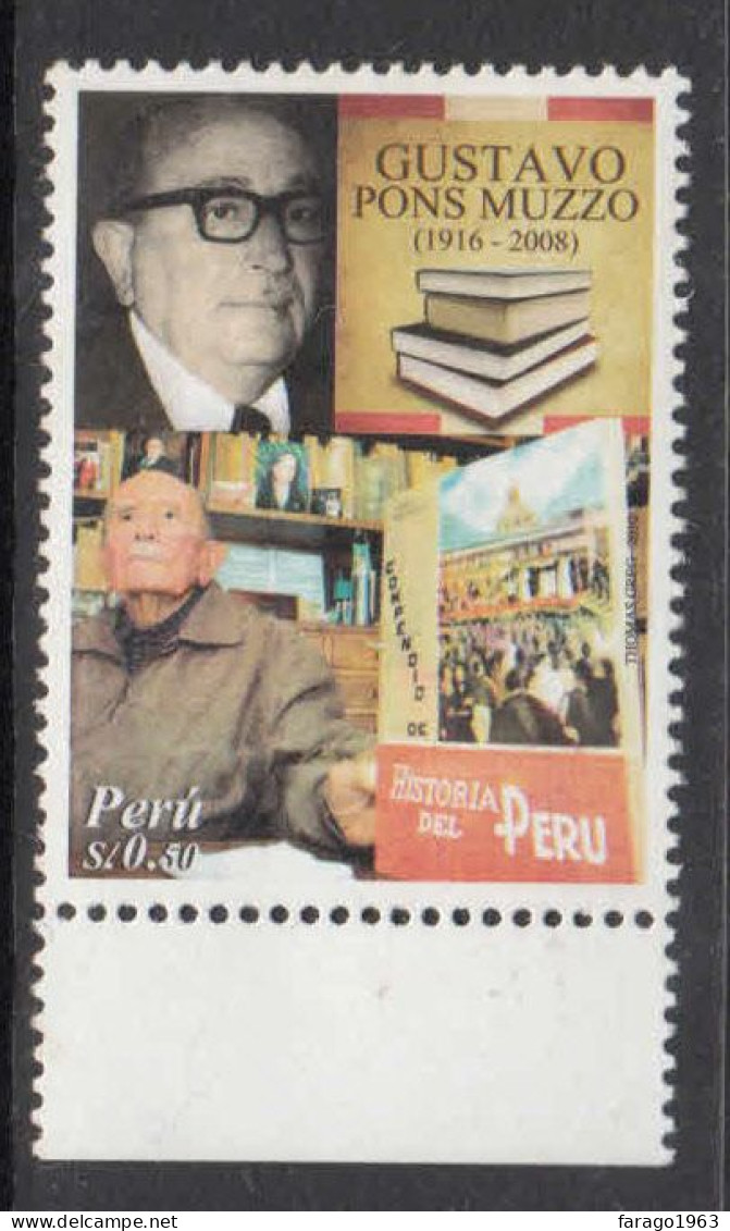 2010 Peru Muzzo Historian Books Complete Set Of 1 MNH - Pérou