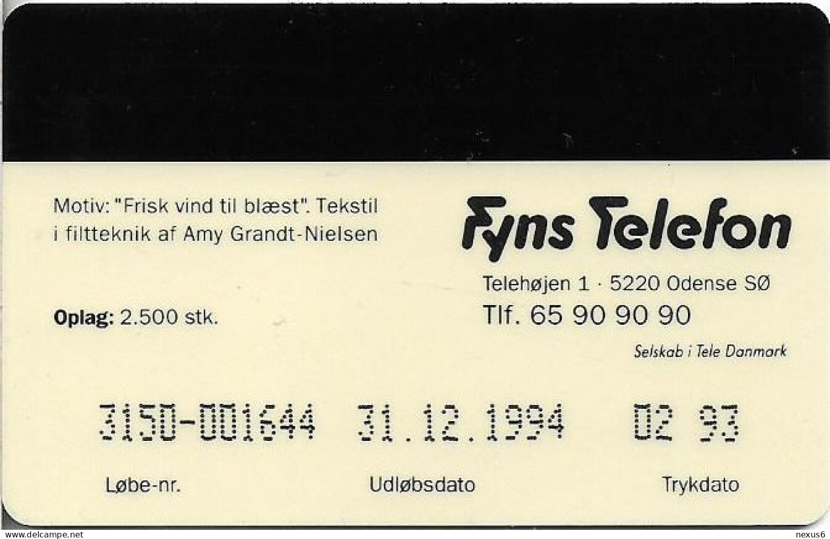 Denmark - Fyns - Painting By Amy Grandt-Nielsen - TDFP008 - 02.1993, 2.500ex, 50kr, Used - Dänemark