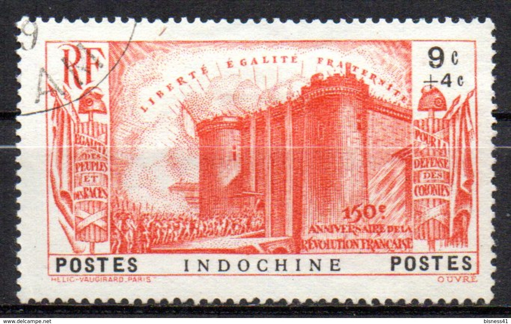 Col17  Colonie Indochine N° 211 Oblitéré   Cote 20,00€ - Used Stamps