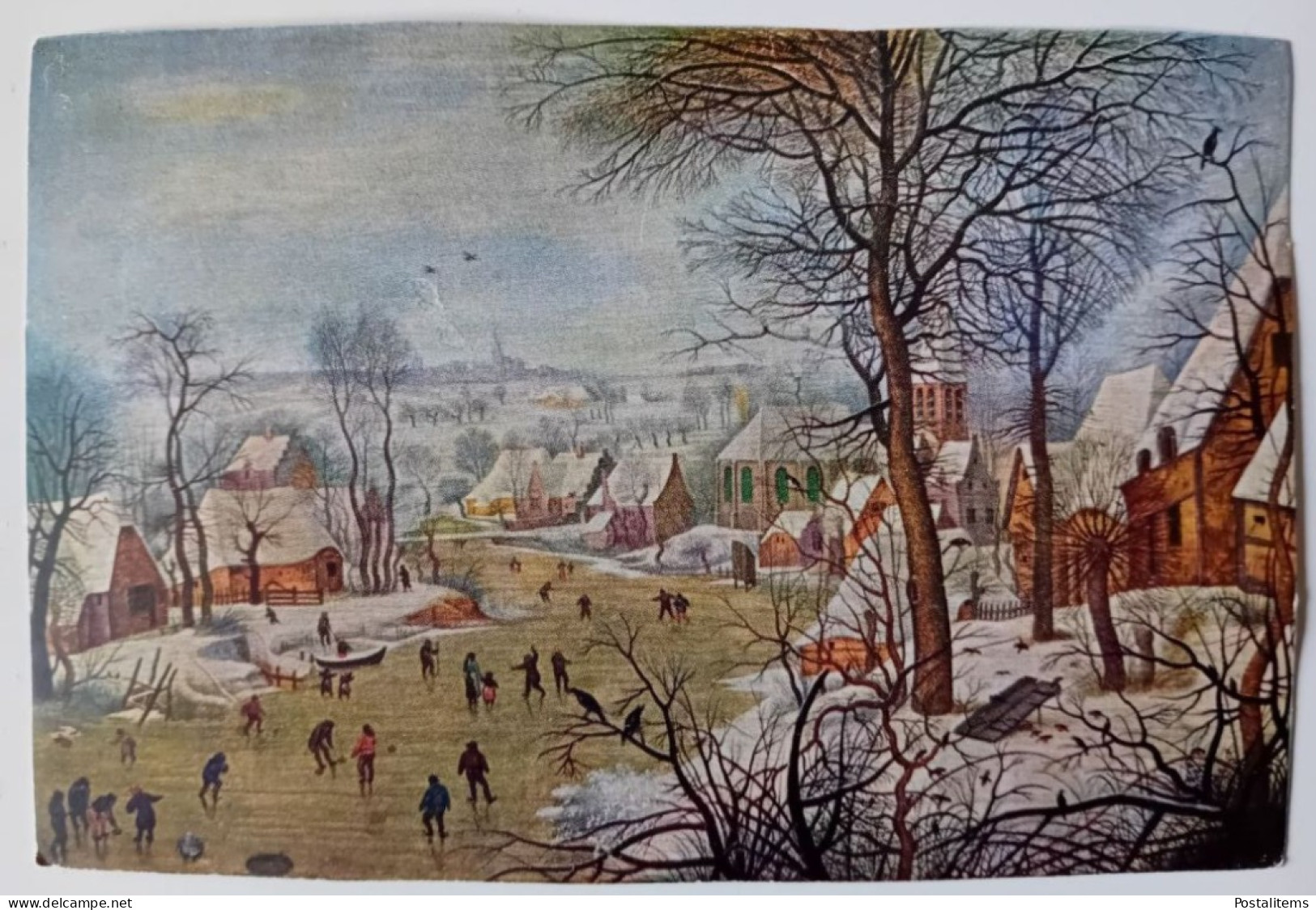 N0896 Russie, Russia. Unknown Dutch Artist. Winter. 16th Century - Pintura & Cuadros