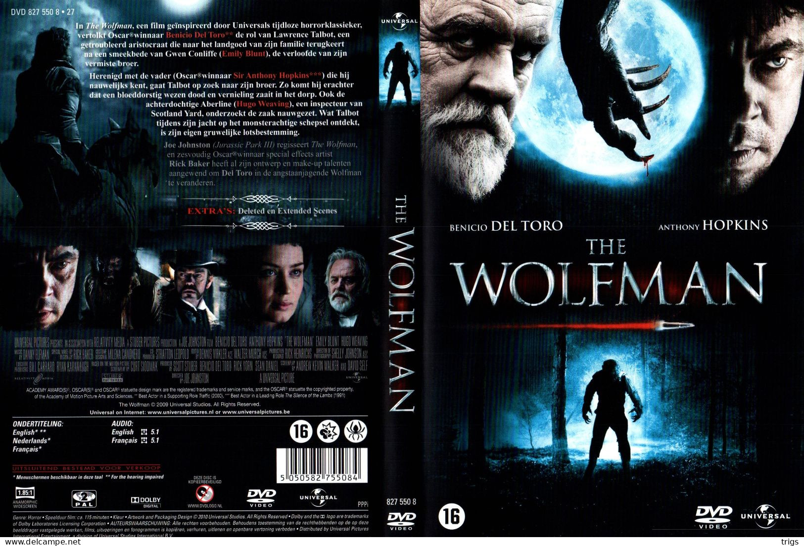 DVD -  The Wolfman - Horreur