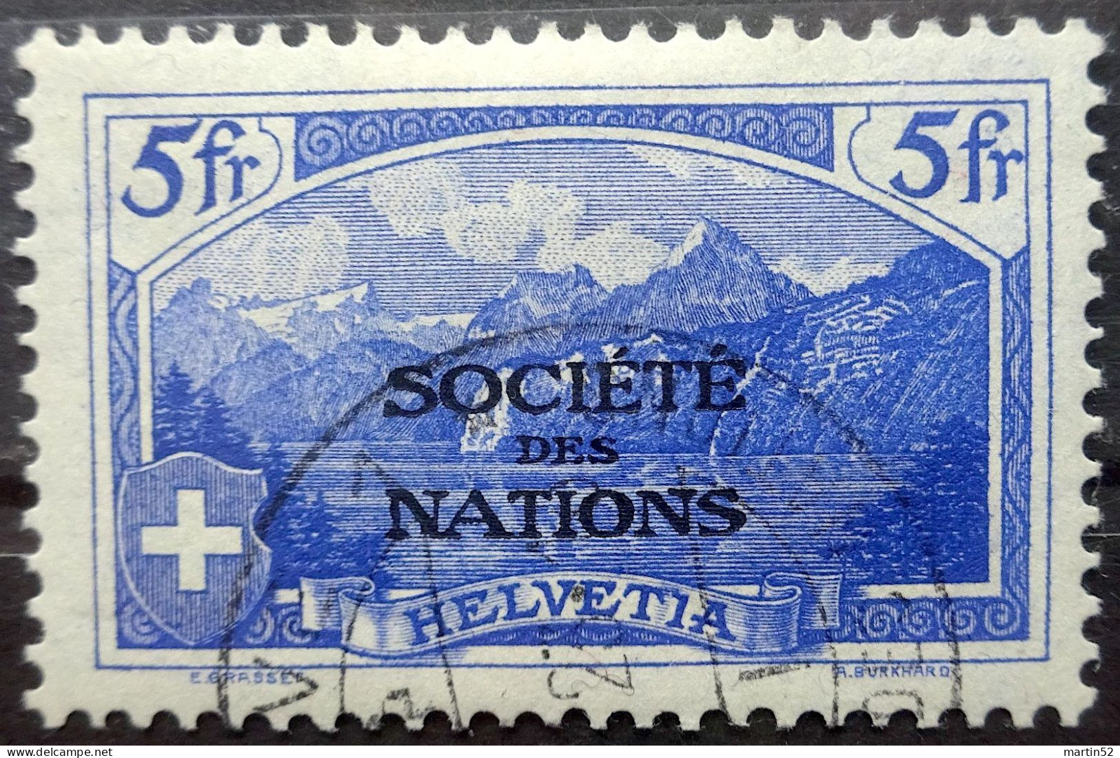 RARE Schweiz Suisse 1922: Dienst III Service SOCIÉTÉ DES NATIONS (SdN) Zu+Mi 14 Mit ⊙ GENÈVE ?.?.23 (Zu CHF 110.00) - Officials