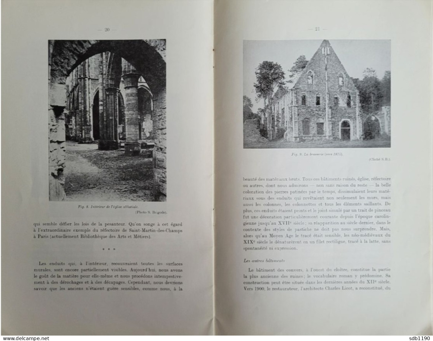 Fascicule 'L'Abbaye De Villers Et L'architecture Cistercienne' Simon Brigode (Professeur Univ. De Louvain) - Villers-la-Ville
