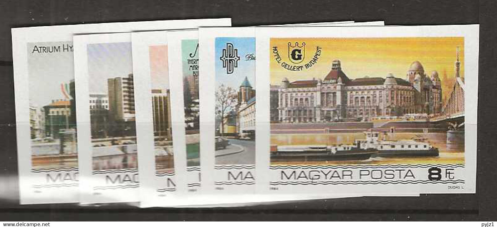1984 MNH Hungary Mi 3701-06B  Imperforated Postfris** - Unused Stamps