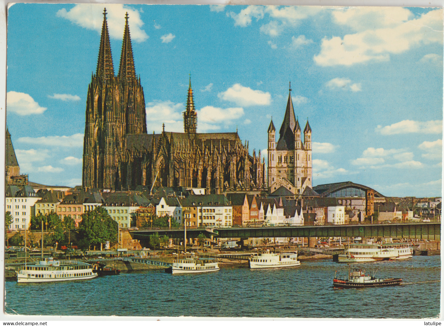 KOLN AM RHEIM Carte Circulée Rheinufer Mit Dom  Gr -St-Martin - To Identify