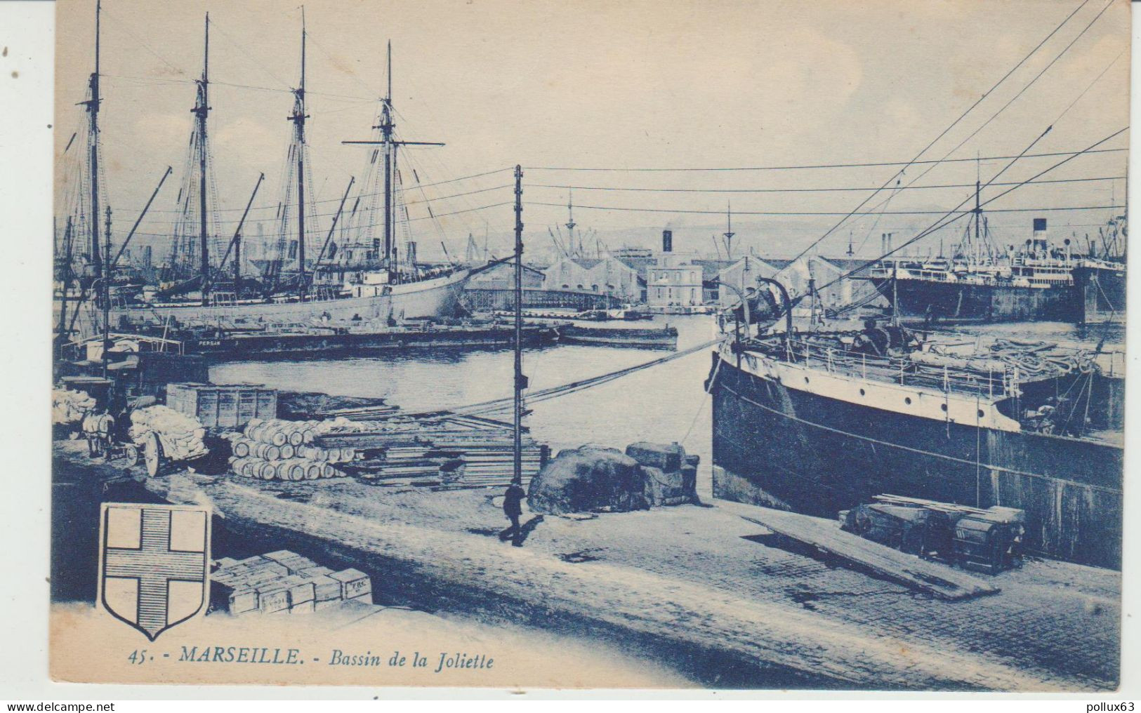 CPA MARSEILLE (13) BASSIN DE LA JOLIETTE - Joliette