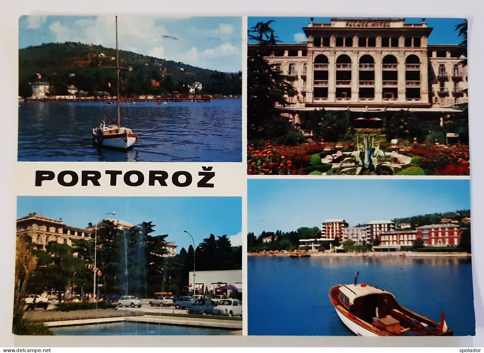 Ex-Yugoslavia-Vintage Panorama Postcard-Hrvatska-PORTOROŽ-Town In Croatia-1966-used With Stamp - Jugoslavia