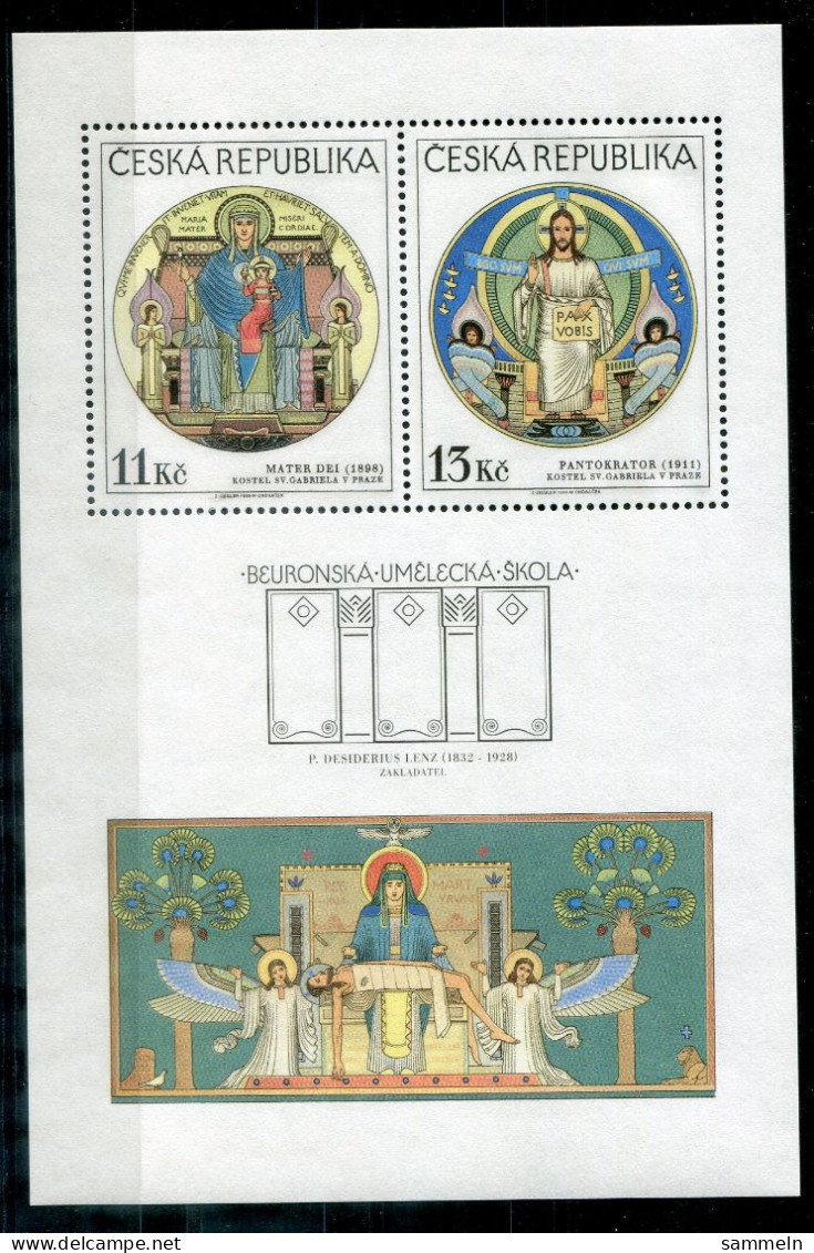 TSCHECHISCHE REPUBLIK Block 9, Bl.9 Mnh - Gemälde, Paintings, Peintures - CZECH REPUBLIC / RÉPUBLIQUE TCHÈQUE - Blocks & Kleinbögen