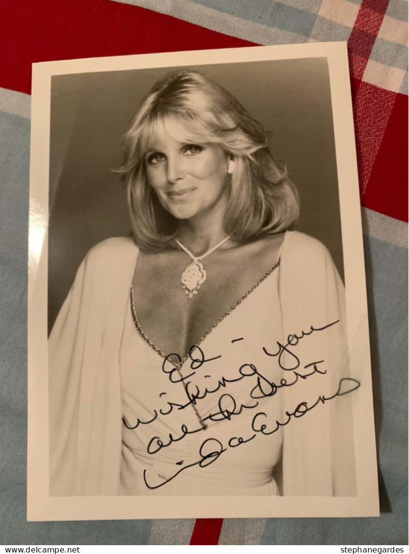 Photo Actrice Cinéma Mobie De Linda Evans Dédicacée Autographe Original - Célébrités