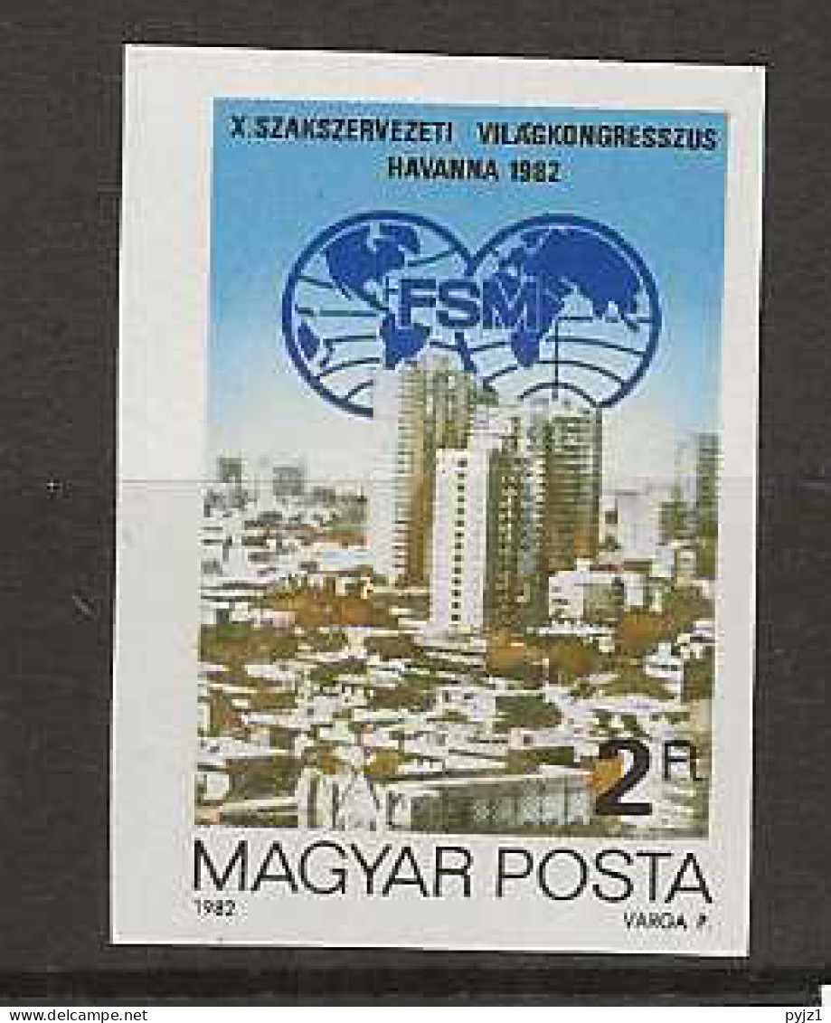 1982 MNH Hungary Mi 3534B  Imperforated Postfris** - Unused Stamps