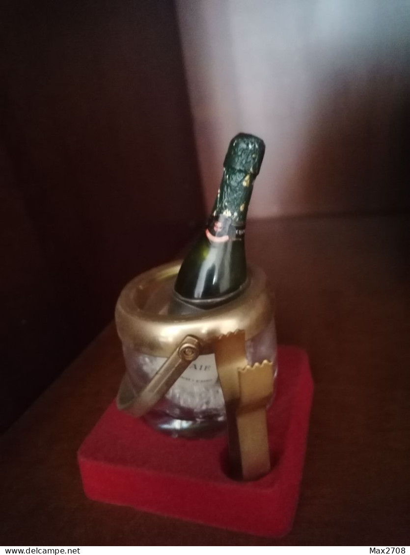 Mini Secchiello Per Ghiaccio Con Bottiglia Di Vino Da Collezione RARO - Miniflesjes