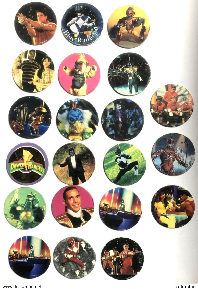 21 Pogs Caps POWER RANGERS Animage - Autres & Non Classés