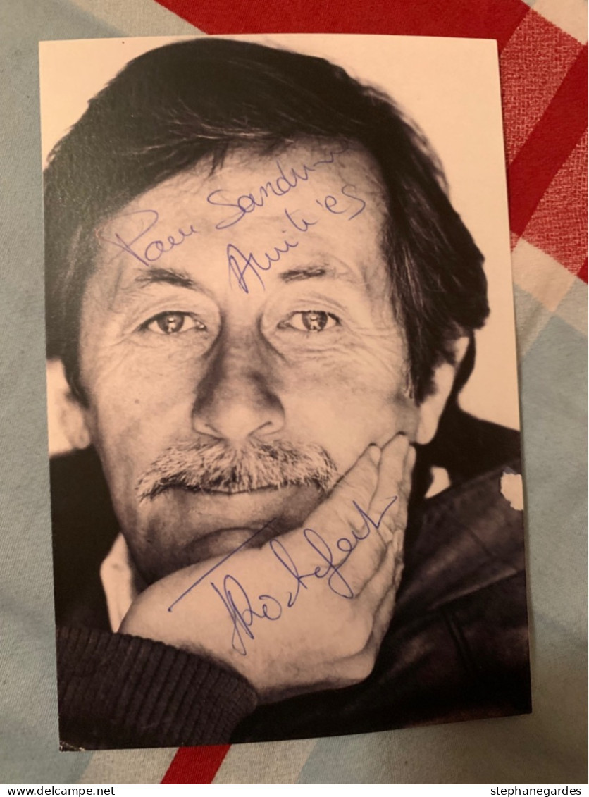 Photo Acteur Cinéma Movie De Jean  ROCHEFORT Dédicacée Autographe Original - Personalidades Famosas