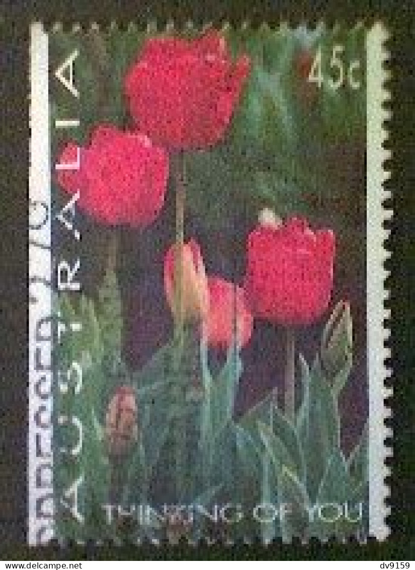 Australia, Scott #11368, Used (o), 1994, Greeting Series, Red Tulips, 45¢, Multicolored - Gebruikt