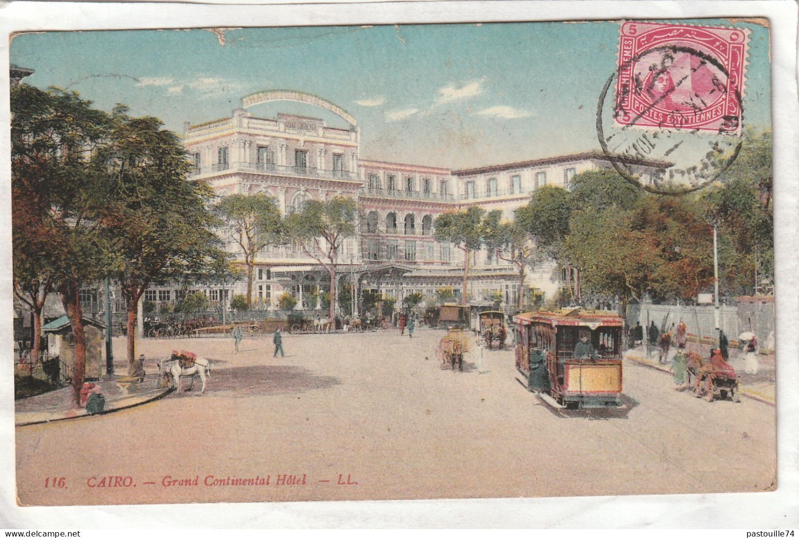 CPA :  14 X 9  -  CAIRO.  -  Grand  Continental  Hôtel - Le Caire