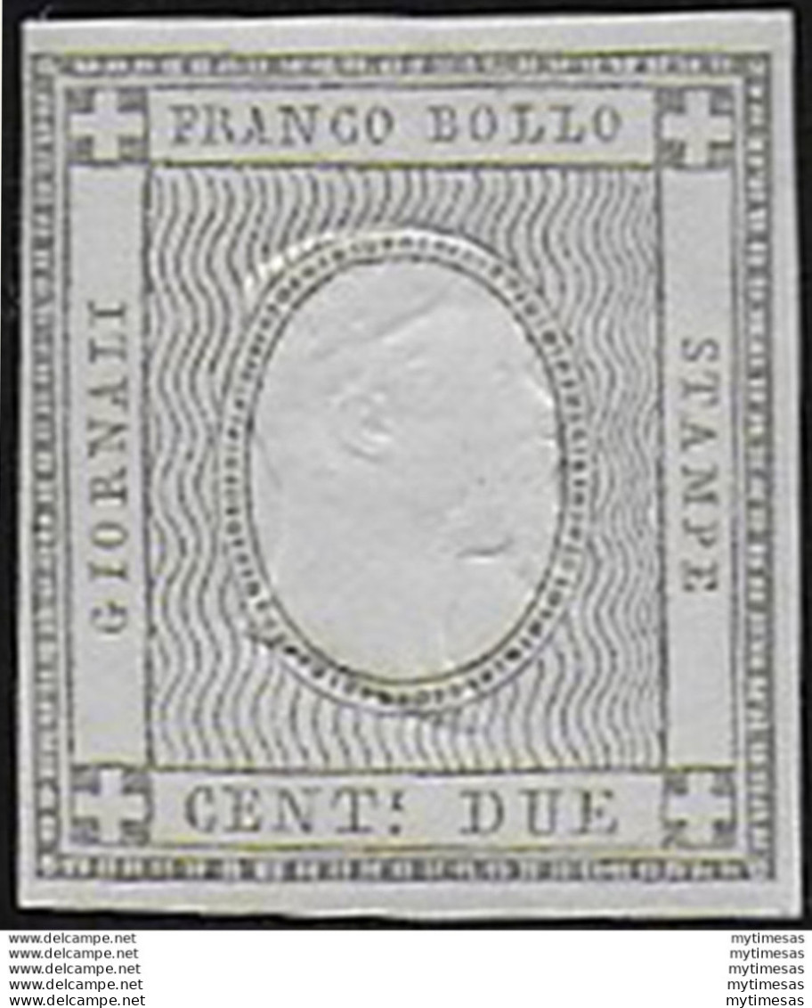 1861 Italia Sardegna 2c. Nero Sperimentale MNH Sasone N. 20S - Sardinië