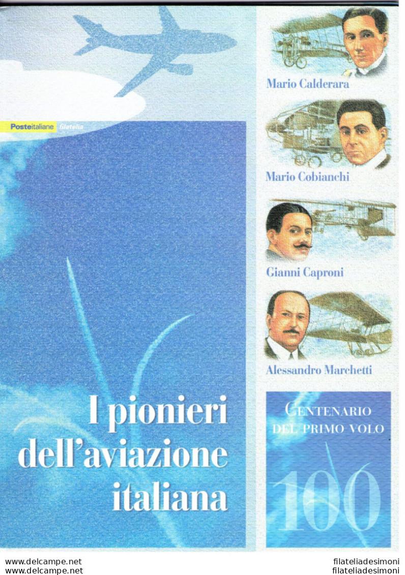 2003 Italia - Repubblica , - Folder - Centenario Del Primo Volo N° 64 MNH** - Presentation Packs