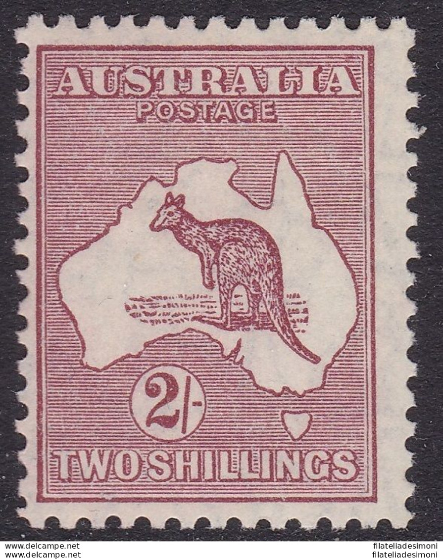 1929 AUSTRALIA - SG 110 2/ Maroon MLH/* - Otros & Sin Clasificación