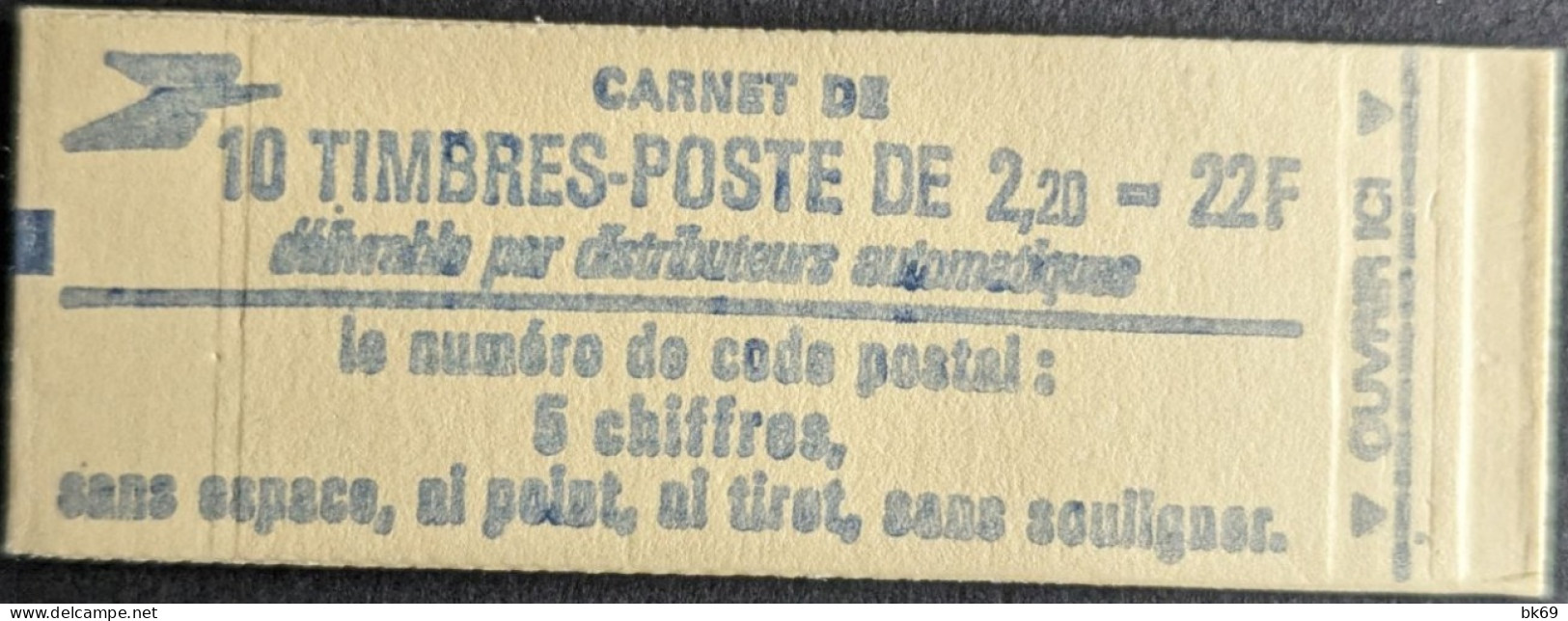 2376 C1 Conf. - Date 4/ 3.9.85 Carnet Fermé Liberté 2.20F Rouge - Modern : 1959-...