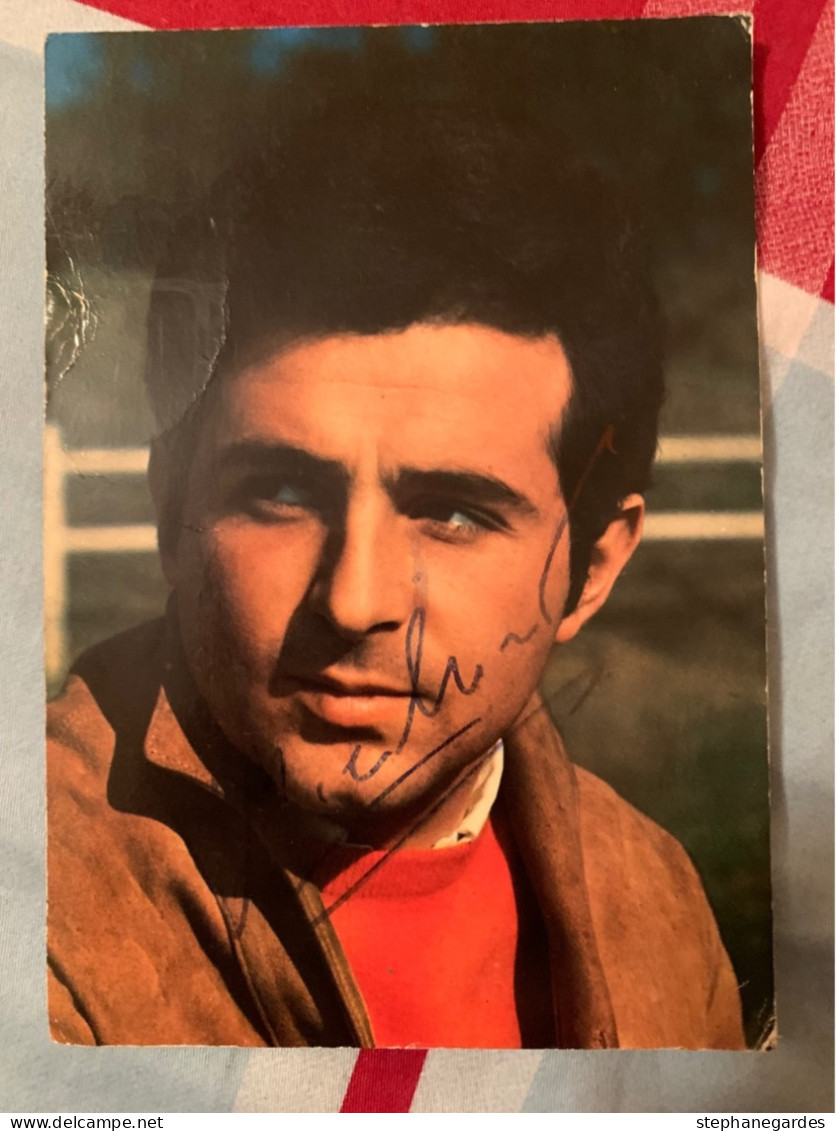 Carte Photo Chanteur  Richard ANTHONY Dédicacée Autographe Original - Célébrités