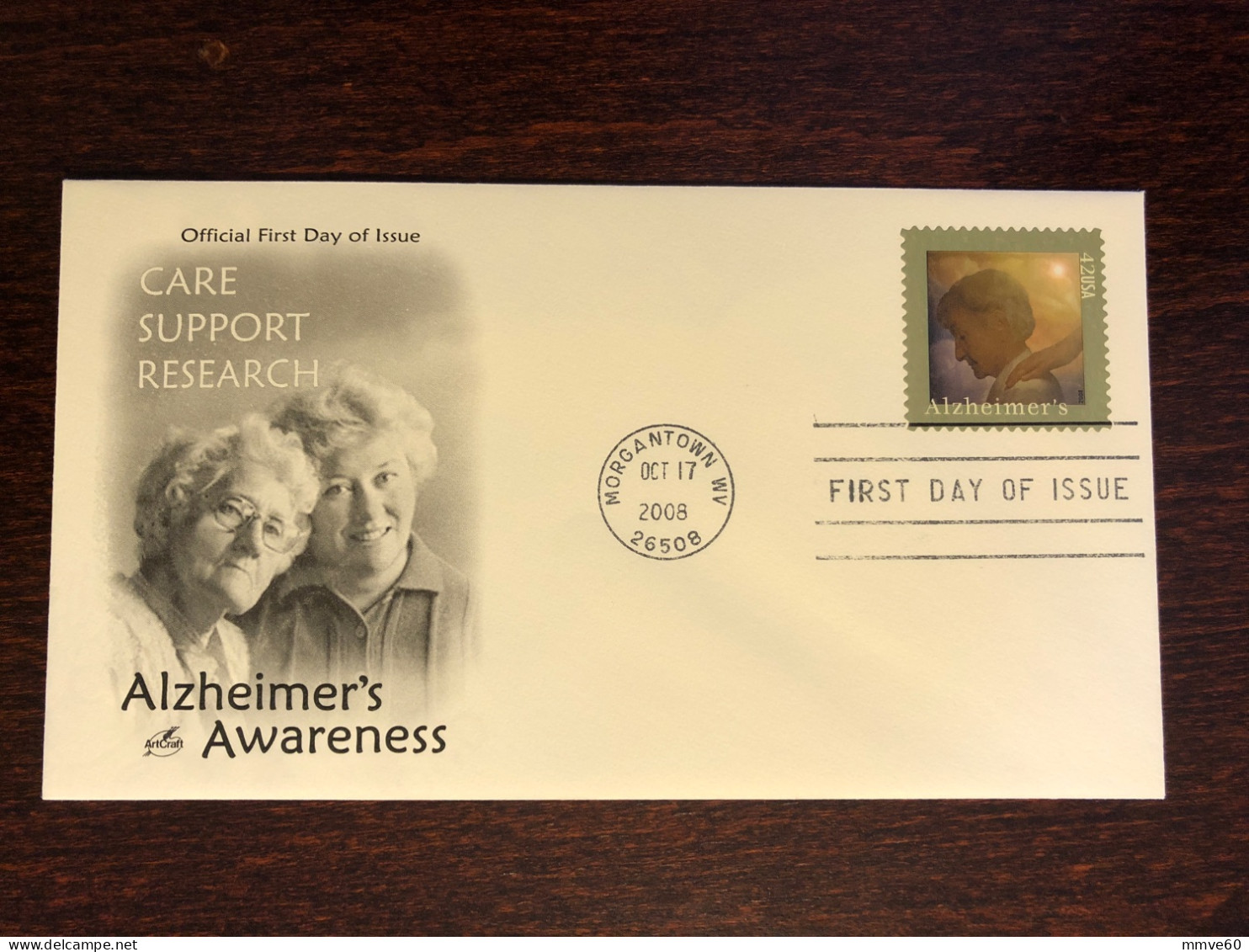 USA FDC COVER 2008 YEAR ALZHEIMER HEALTH MEDICINE STAMPS - 2001-2010