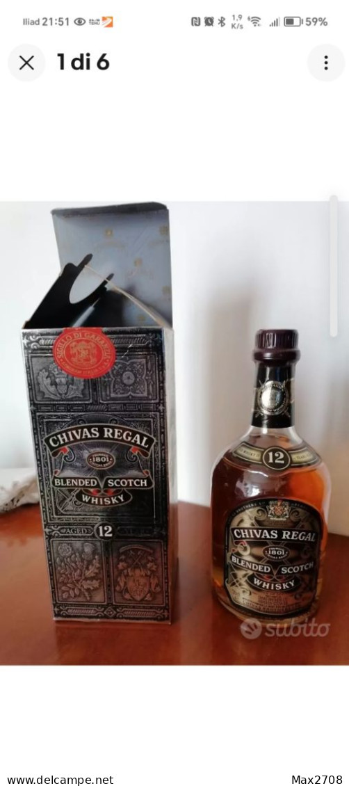 Chivas Regal Blended Scotch Whisky 12 Del 1986 - Whisky