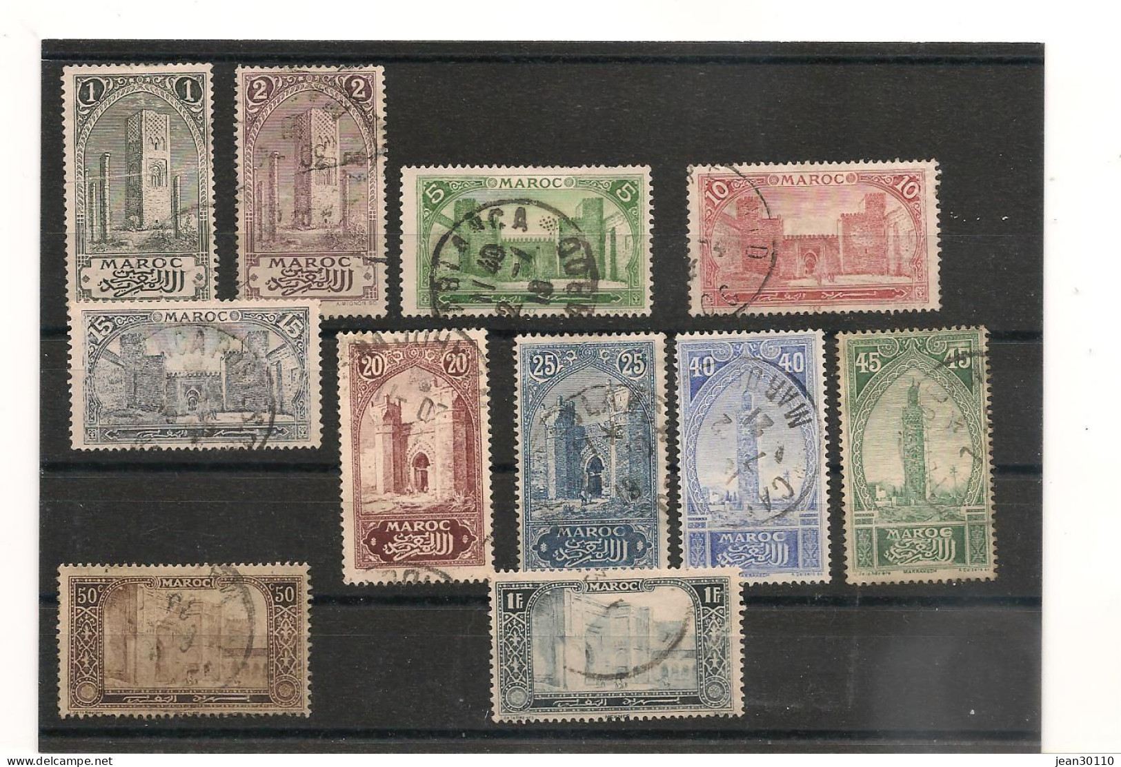 MAROC 1917 LOT Oblitérés Cote: 29,00 € - Gebraucht