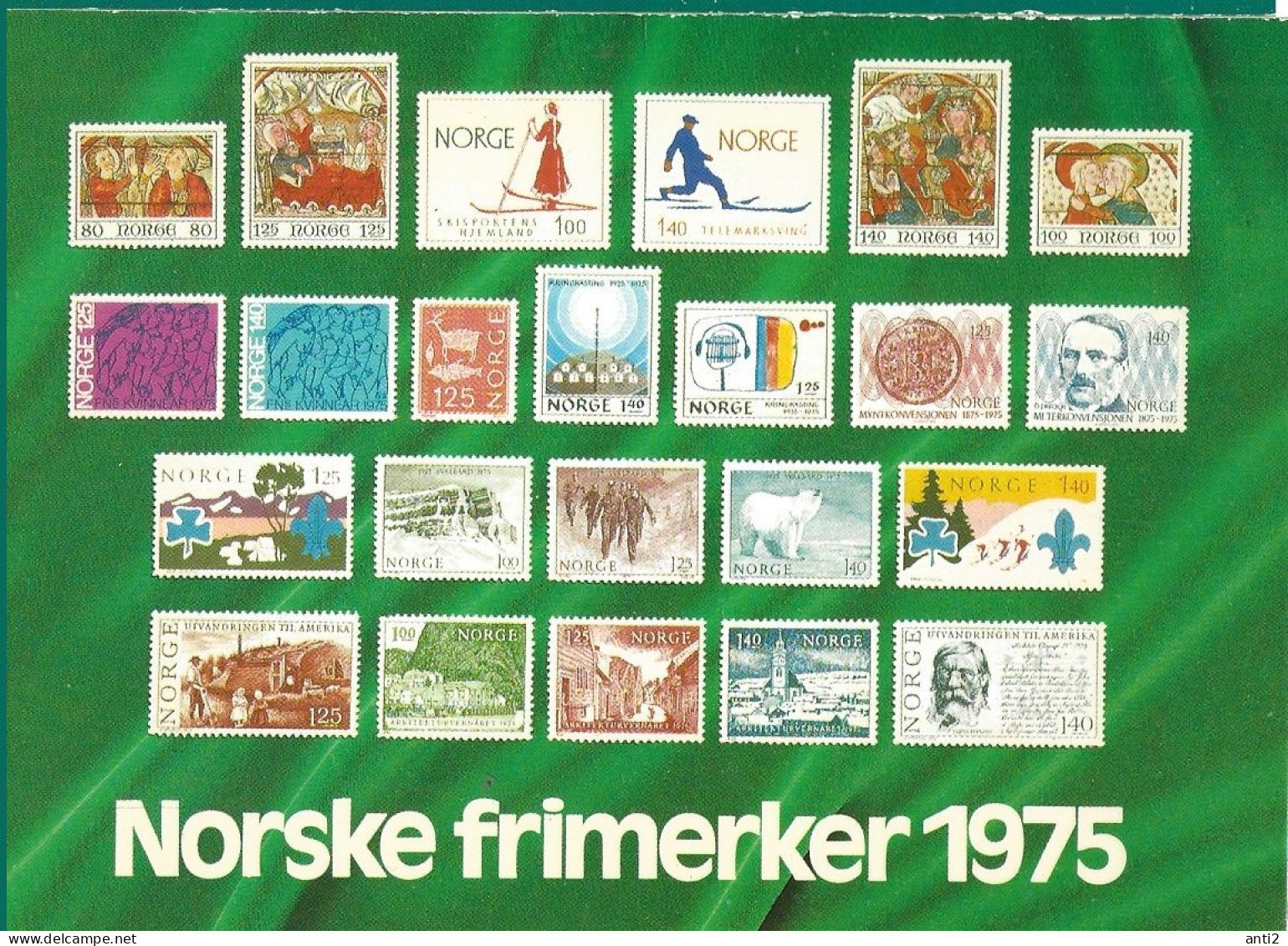 Norway 1975 Card With Imprinted Stamps Issued 1975    Unused - Covers & Documents