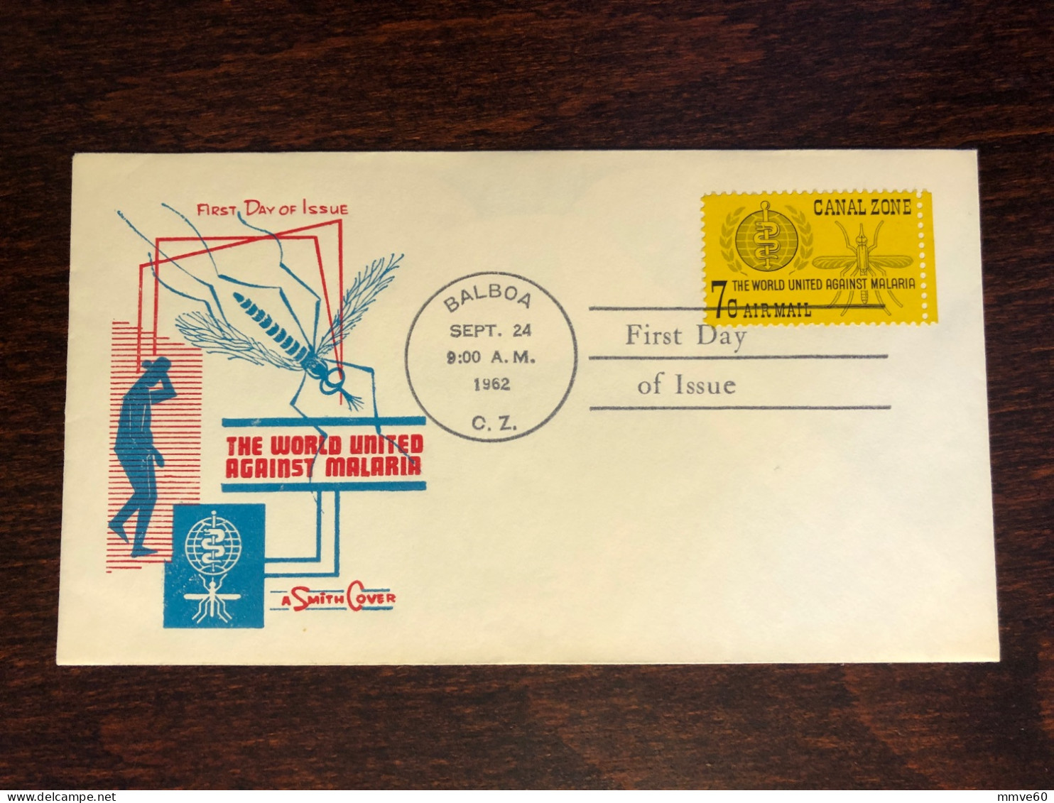 CANAL ZONE FDC COVER 1962 YEAR MALARIA HEALTH MEDICINE STAMPS - Canal Zone