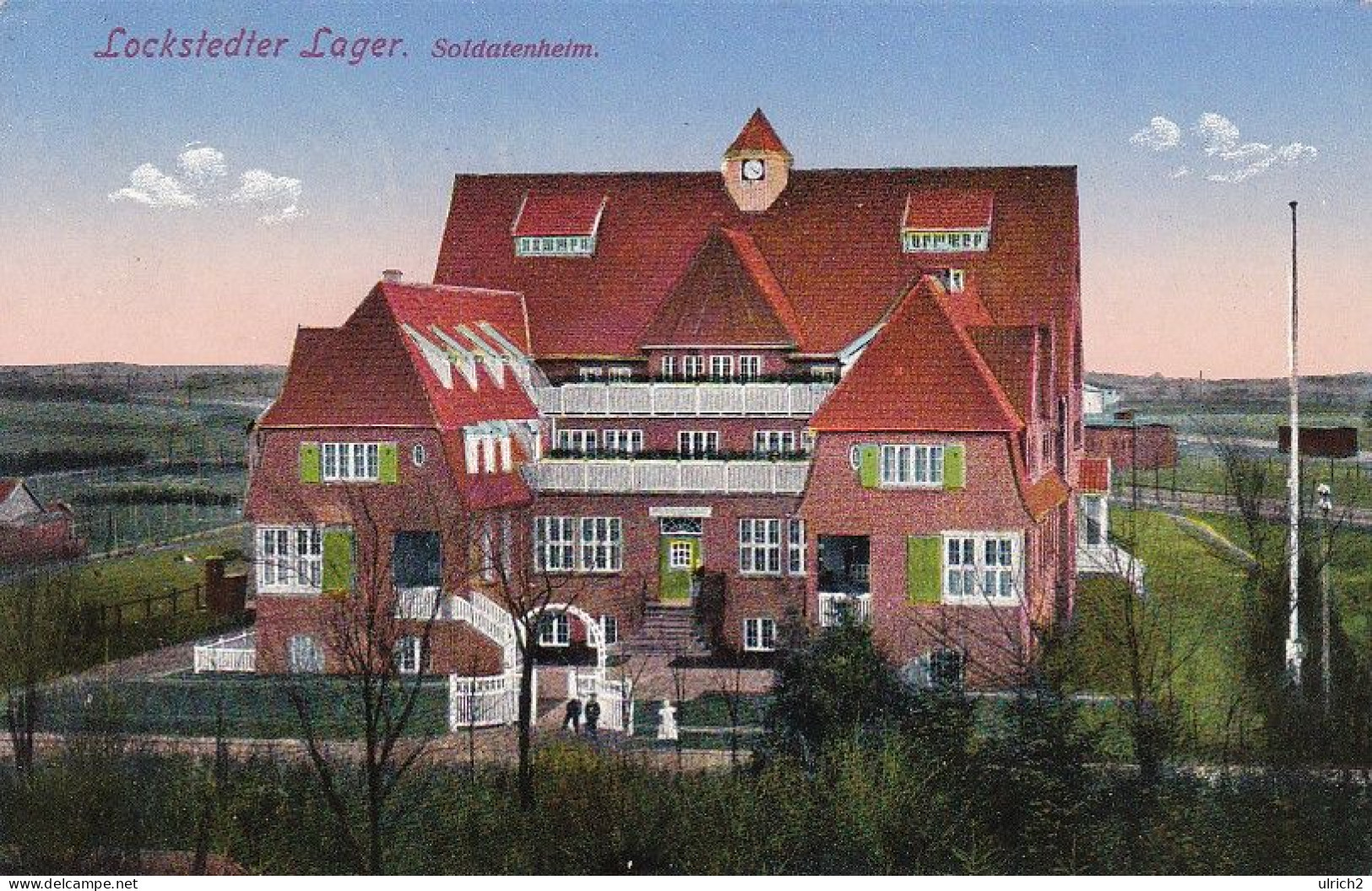 AK Lockstedter Lager - Soldatenheim - Feldpost Colmar 1915 (68668) - Hohenlockstedt