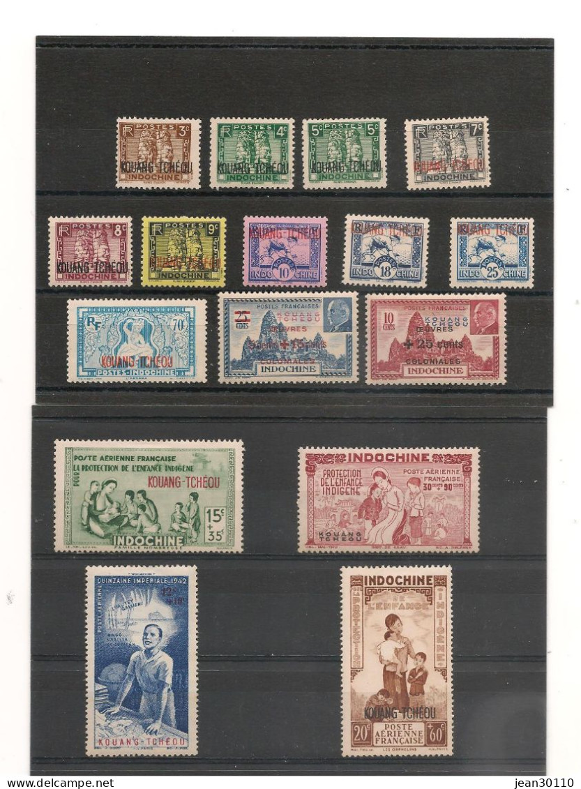 KOUANG-TCHEOU 1941/42 LOT * - Unused Stamps