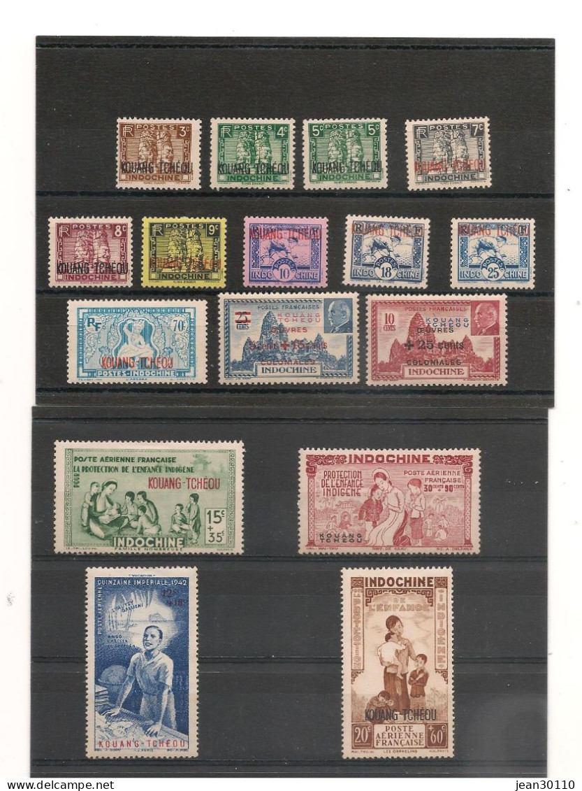 KOUANG-TCHEOU 1941/42 LOT * - Ungebraucht