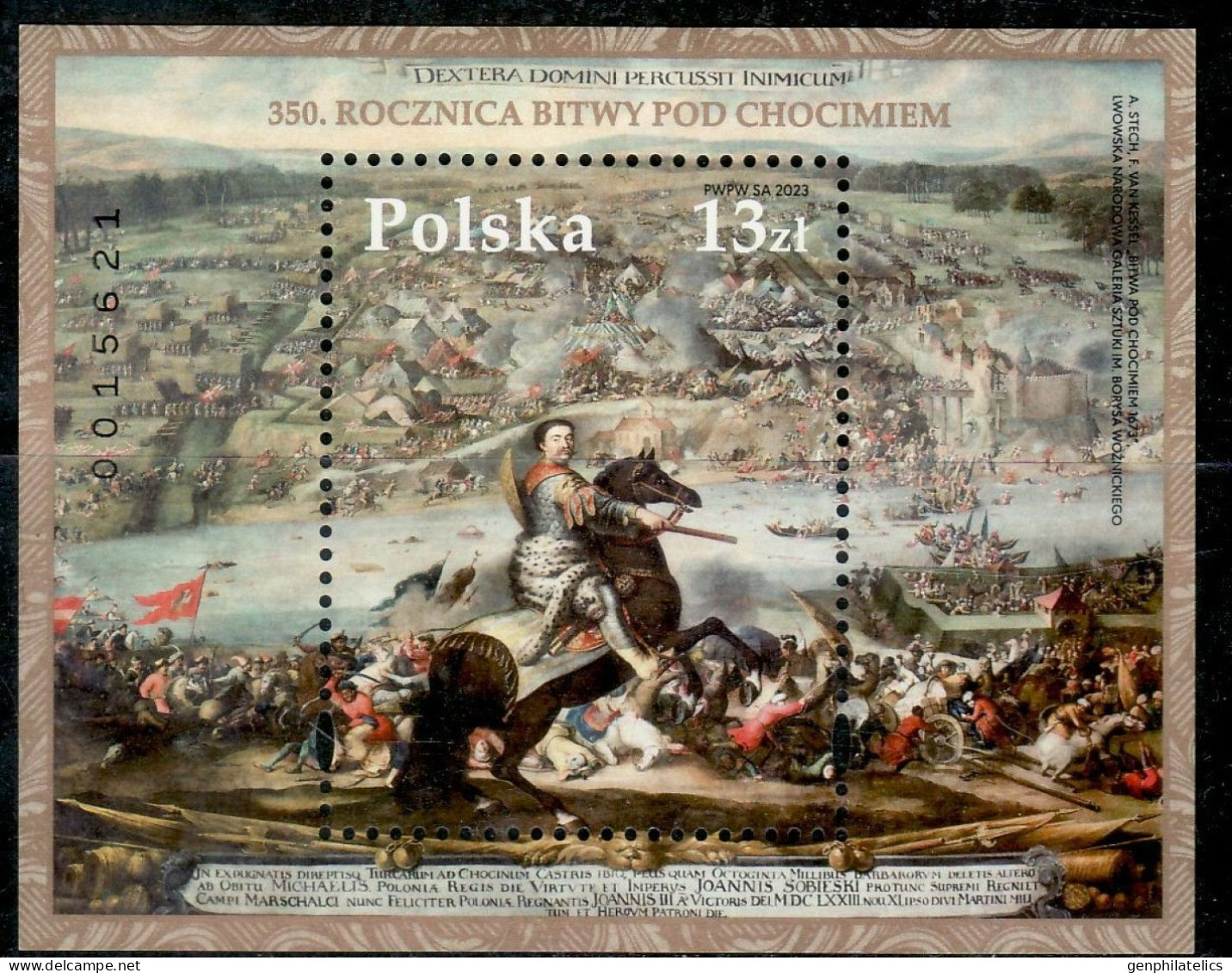 POLAND 2023 Events. 350th Anniv. Of The Battle For Chocin - Fine S/S MNH - Ungebraucht