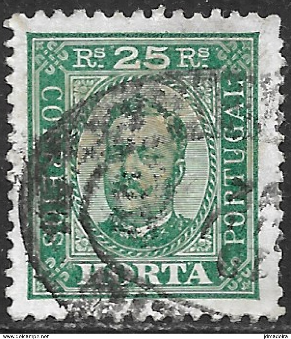 Horta – 1892 King Carlos 25 Réis Used Stamp - Horta