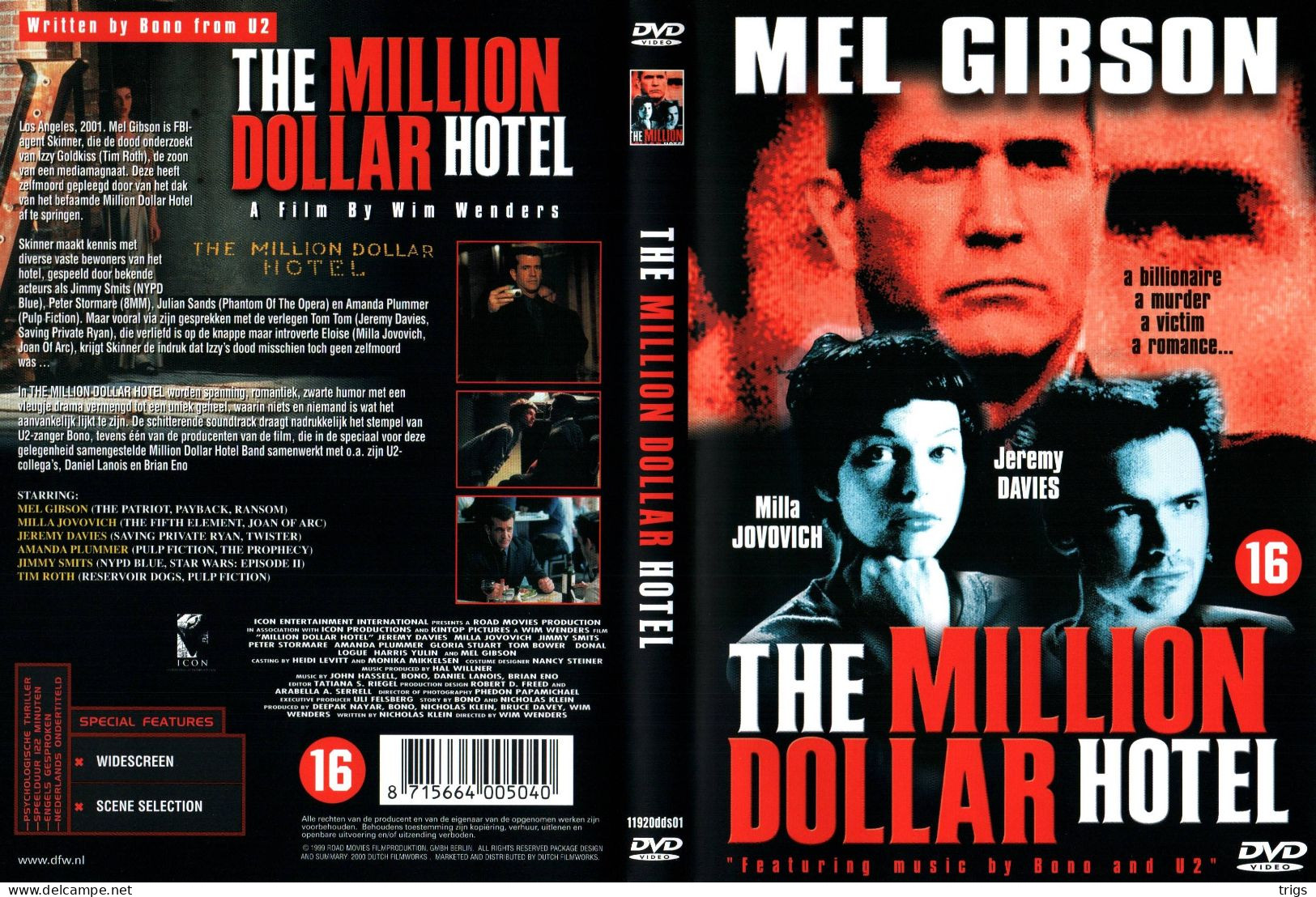 DVD - The Million Dollar Hotel - Policiers