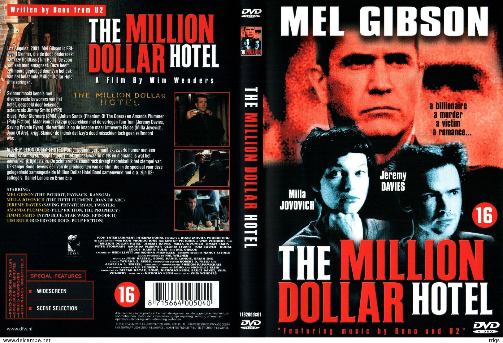 DVD - The Million Dollar Hotel - Policíacos