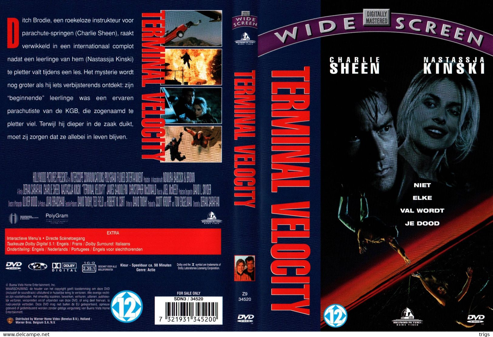 DVD - Terminal Velocity - Action & Abenteuer