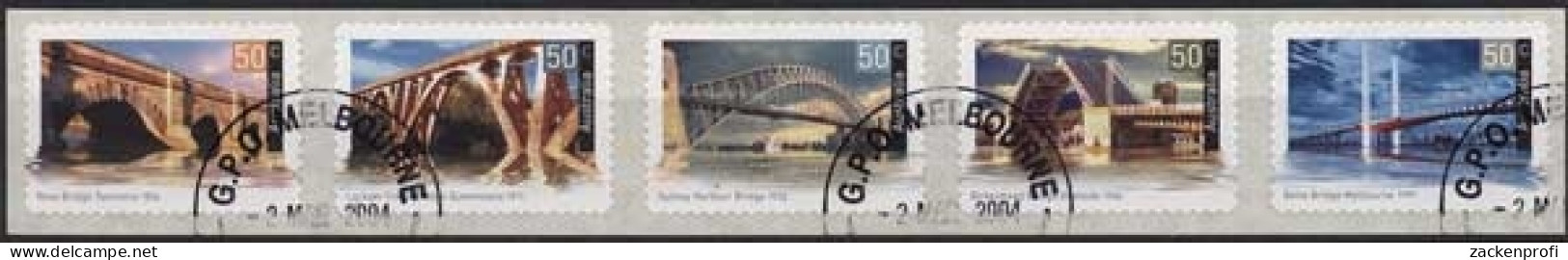 Australien 2004 Denkmäler Brücken 2292/96 Folienstreifen Gestempelt - Oblitérés