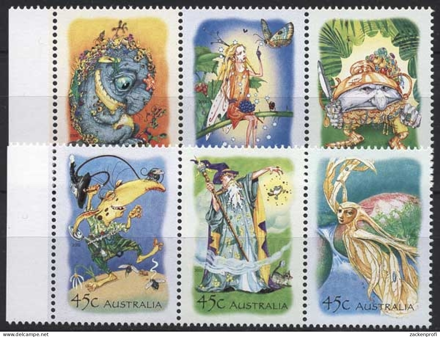 Australien 2002 Geheimnisvoller Regenwald 2169/74 ZD Postfrisch - Mint Stamps