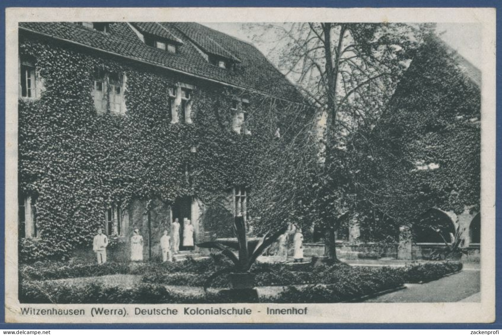 Witzenhausen Deutsche Kolonialschule Innenhof, Gelaufen 1945 (AK1612) - Witzenhausen