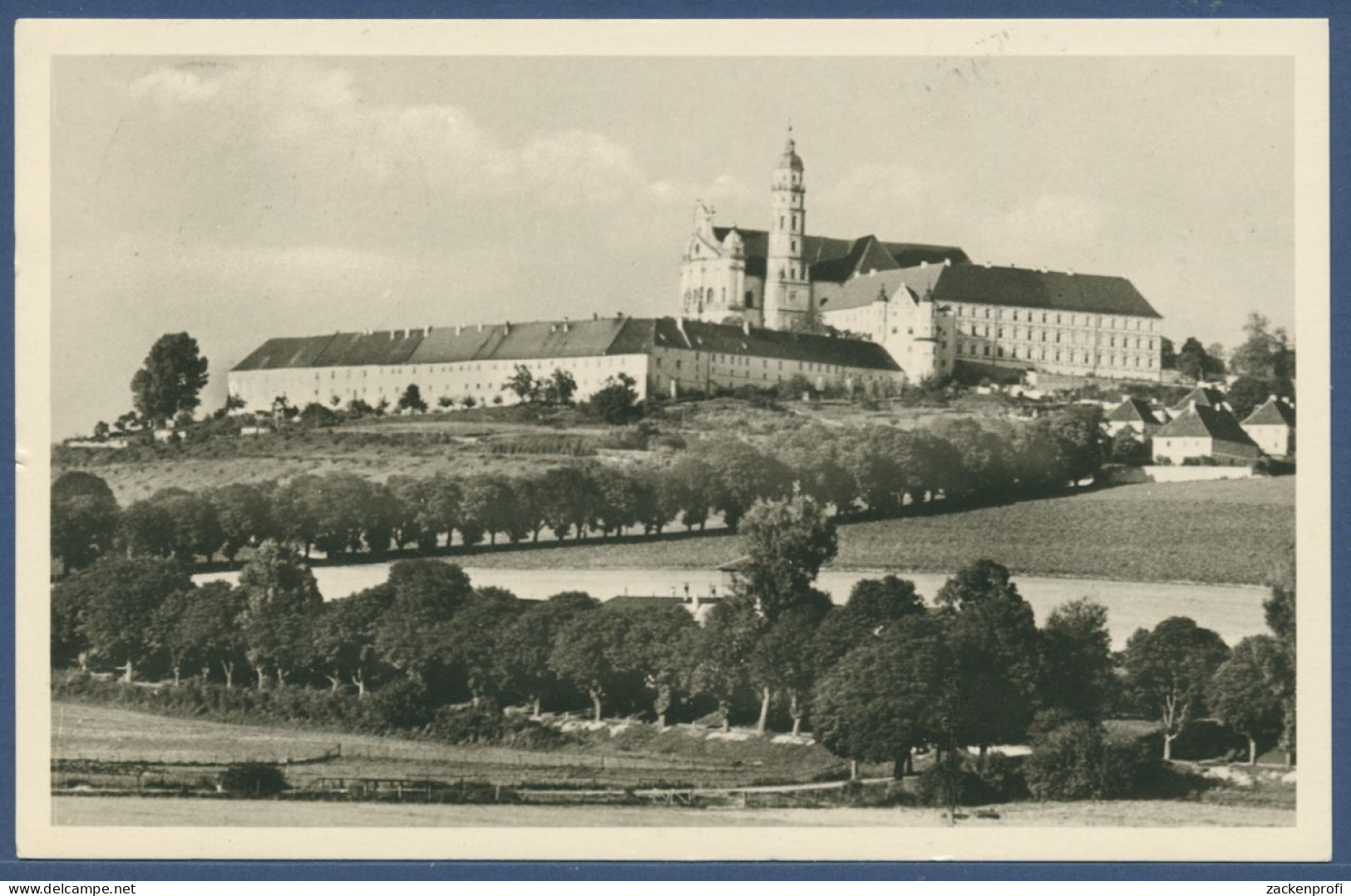 Abtei Neresheim, Gelaufen 1955 (AK2052) - Aalen