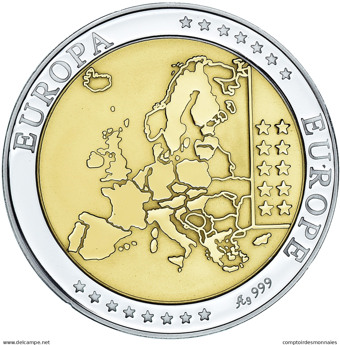 Allemagne, Médaille, Euro, Europa, Politics, FDC, Argent - Andere & Zonder Classificatie