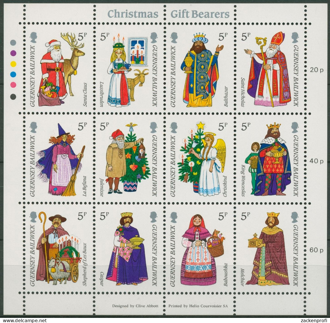 Guernsey 1985 Weihnachten Geschenke 340/51 ZD-Bogen Postfrisch (C90739) - Guernsey